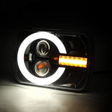 Latest Style 2pcs 7X6 5X7 Led Headlights For Jeep Wrangler YJ Cherokee XJ H6014 H6052 H6054 H4 Headlamp Car Accessories Led L