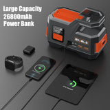 Car Jump Starter Air Pump 150PSI 26800mAh Peak Current 4250A Car Battery Booster Tire Air Compressor Android Head Unit Biuble