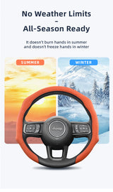 Jeep Premium Suede Steering Wheel Cover