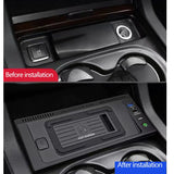 15W Wireless Phone Charger for Mercedes Benz 2012-20 Car Interior Accessory LINGLUYANG
