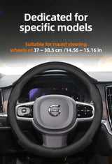 Ultra-Thin Leather Wheel Cover for Volvo S60 V60 XC90 Car Interior Accessory Hocasen