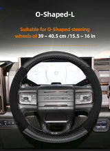 Suede Matte Carbon Fiber Steering Cover for GMC Sierra Car Interior Accessory Hocasen
