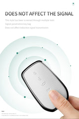 Metal And Goatskin Car Key Case Cover For Toyota Sequoia Cross Fortuner Prius Venza Alphard Vellfire Sienna Tundra Mirai Yaris
