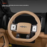 For Leopard 8 Car Steering Wheel Cover Protector Anti-Slip Grip Accessory Car Interior Accessory OEM