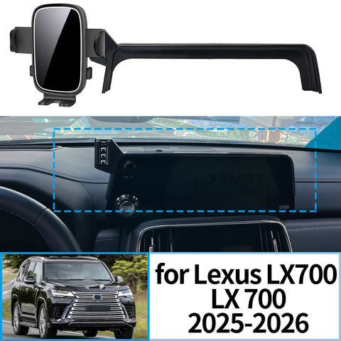 Stable Wireless Charging Phone Mount for Lexus LX700 2025–2026 Car Phone Holder CATUSIKI