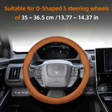 Breathable Leather Steering Wheel Cover for Toyota