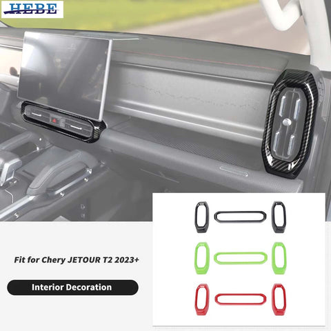 Center Console AC Vent Trim for Chery Jetour T2 Car Interior Accessory HEBE