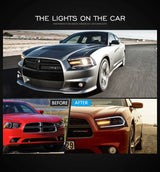 Dual Beam Projector Headlights Signal Dodge Charger Car Interior Accessory VLAND