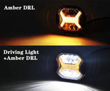 4 Inch Car Led Work Light Bar 12v Amber DRL Driving Light Spotlight for Jeep Offroad Boat Tractor Truck 4x4 SUV ATV LED Work