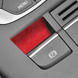 Audi 8V A3 S3 Sport Handbrake Button Knob Trim Sticker Made of Alcantara Car Premium Interior Tuning Accessory Car Interior A