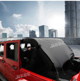 Mesh Roof Sunshade for Jeep Wrangler JK 4-Door 2007-2017