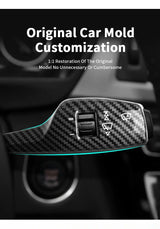 For BMW 5 Series F10 GT (2011-2017) Carbon Fiber Car Steering Column Shifter Cover Gear Shift Lever Auto  Interior Accessories