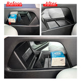 Xpeng G6 2023 2024 Car Central Storage Box Cup Holder Dashboard Tray Interior Accessories Organizer Tidying Black