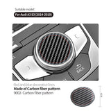 For Audi A3 S3 (2014-2019) Sport Car Multimedia Button Knob Cover Trim Sticker Anti Scratch