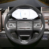 GMC Anti-Slip Suede Faux Leather Wheel Cover
