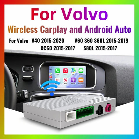 Wireless CarPlay Android Auto Module for Volvo S60 2015-2018 CarPlay Retrofit Module ANYFAR