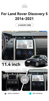 11.4" Android 13 Stereo for Land Rover Discovery 5 2017–2021 Android Head Unit Aotsr