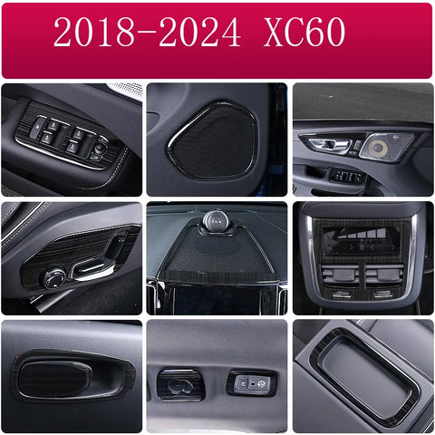 Titanium Interior Trim Kit for Volvo XC60 2018-2024 Car Interior Accessory LINGLUYANG