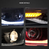 Projector RGB Headlights for Chevy Camaro 14-15 LED Ambient Light vland