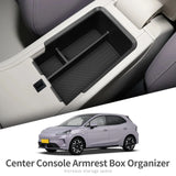 MG 4 MG4 2025+ Central Armrest Storage Box Stowing Tidying Car Tray ABS Organizer Accessories Black Central Armrest Storage B