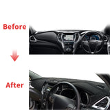 Custom Leather Dashboard Cover for Hyundai Santa Fe 2013–2018 Dashboard Mat CATUSIKI