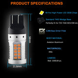 LED Ambient Light Amber Turn Signal Bulb for Universal Cars LED Ambient Light iJDM