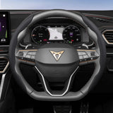 Breathable Leather Steering Wheel Cover for Cupra Models