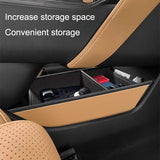 BYD Song L DM i Center Console Lower Layer Storage Box Leather Armrest Box Organizer Auto Interior Accessories Center Console