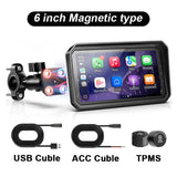 6-inch Motorcycle GPS CarPlay Navigation Universal Android Head Unit LBW 6 icnh Double line
