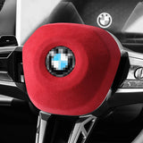 Top Suede For BMW 5er l5 G60 (2023-) X3 G45 (2025-) Steering Wheel Panel Cover Boot Car Premium Interior Accessories Style B