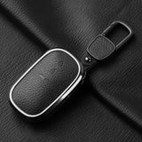 Aluminum Alloy Goatskin Car Key Case Cover for Honda Civic 11th 2022