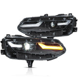 Black LED Projector Headlights for Chevy Camaro 2019