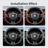 Breathable Leather Steering Cover for Suzuki Car Interior Accessory Hocasen