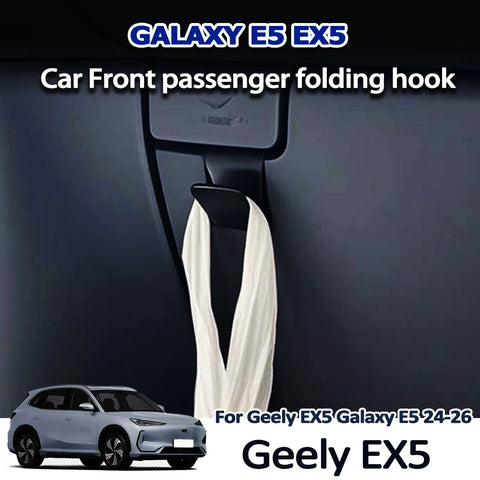 For Geely EX5 Galaxy E5 2024 2025 2026 Car Hook Foldable Hidden Hanger Glove Box Organizer Interior Accessories Car Interior