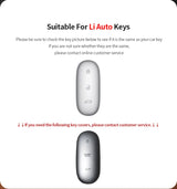 Metal and Leather Car Key Case Cover for Li Auto L7 L8 L9 Max Leading Ideal Li Auto 2023 2024 Car Interior Accessory OEM