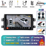 2K QLED Android 15 Multimedia Head Unit for Suzuki SX4 2006-2013