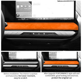 For BMW X3 G45 G48 (2025-) Under The Central Control Instrument Panel Screen Trim Stickers Interior Accessory Made of Alcanta