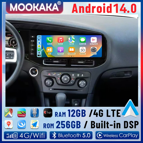 12.3" Android Auto CarPlay Head Unit for Dodge Charger 2011–2019 Android Head Unit Aotsr