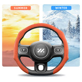 High-End Suede Snap-On Wheel Cover IM LS6 Car Interior Accessory Hocasen