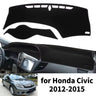Dashboard Mat Sun Protection Pad for Honda Civic 9th 2012–2015