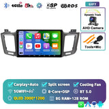 2K QLED Android 15 Multimedia System for Toyota RAV4 2012-2018