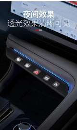 For Zeekr 001 21-25 Car Center Console Button Silicone Pad AC Key Protective Film Scratch-resistant Interior Accessories
