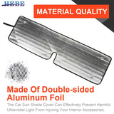 Window Sunshade Foil for Jeep Wrangler JK 2007-2017 Car Interior Accessory HEBE