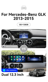 24.6 Inch Dual Screen Android Head Unit for Mercedes-Benz GLK Android Head Unit Aotsr