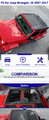 Soft Top Sunshade Heat Insulation for Jeep JK Car Interior Accessory HEBE