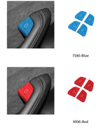 For Tesla Model 3 (2024-) / Model Y (2025-) Car Door Switch Button Anti Scratch Trim Sticker Carbon Fiber Interior Accessories