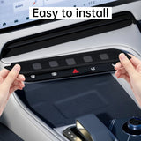 For Zeekr 001 21-25 Car Center Console Button Silicone Pad AC Key Protective Film Scratch-resistant Interior Accessories Car