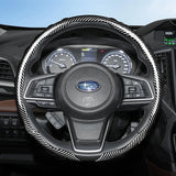 Subaru Carbon Fiber Steering Wheel Cover Black