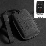 Suede Car Key Case for Land Rover and Jaguar Cars