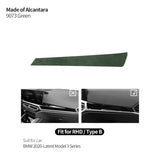 For BMW 2020-Latest Model 3er G20 G21 G28 Made of Alcantara Center Console Dashboard Trim Sticker Car Interior Tuning Accessory